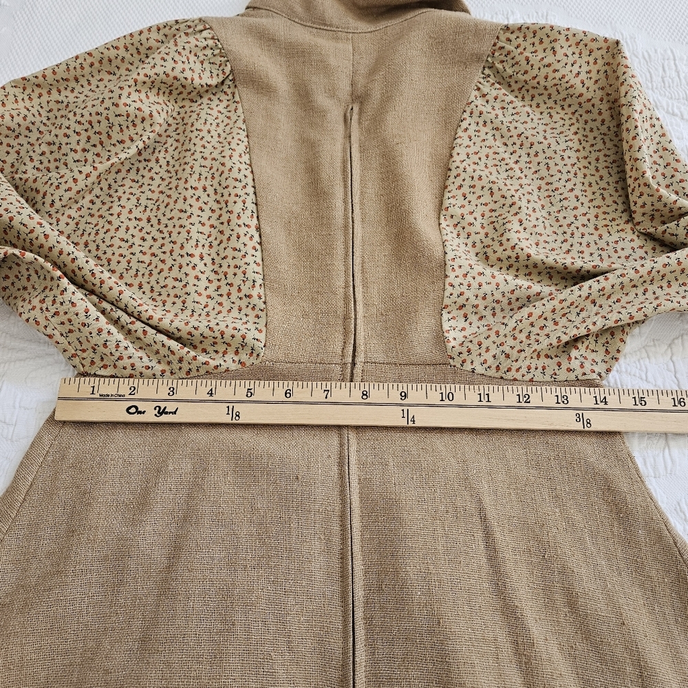 Vintage 70s dress prairie cottage core tiny floral print hippie boho size XS - Picture 7 of 14